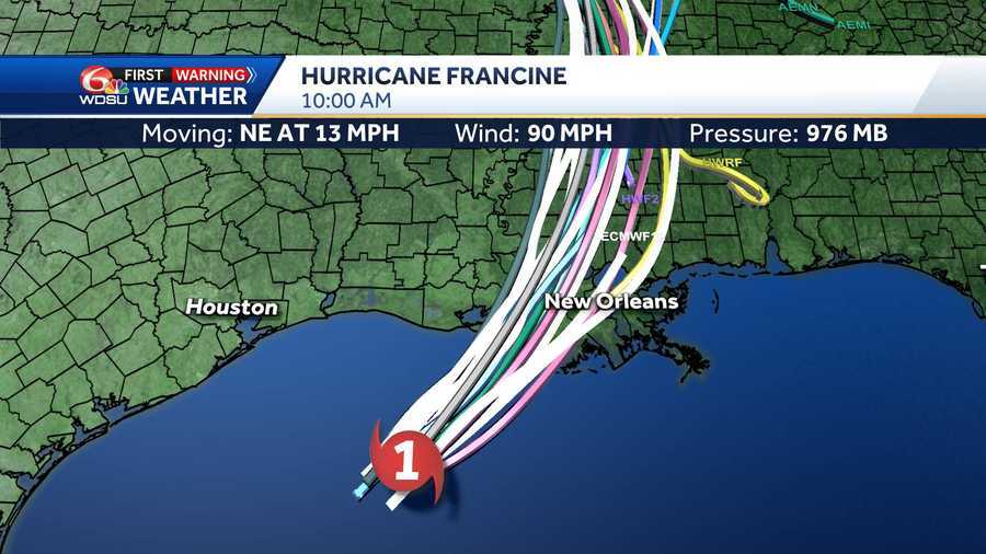 Tracking Hurricane Francine: Interactive radar, latest cone